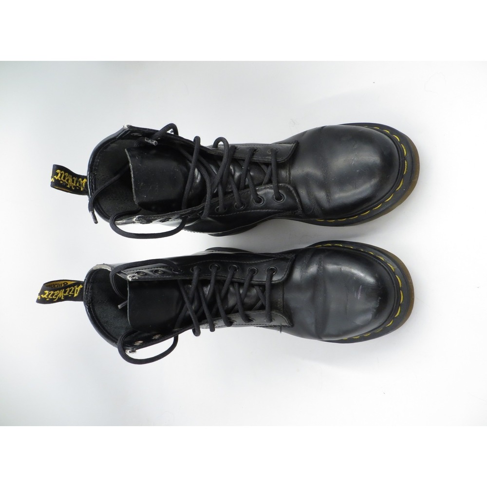 Dr. Martens 1460 Boots Womens Size 7 Black Leather Lace Up Combat Punk Goth